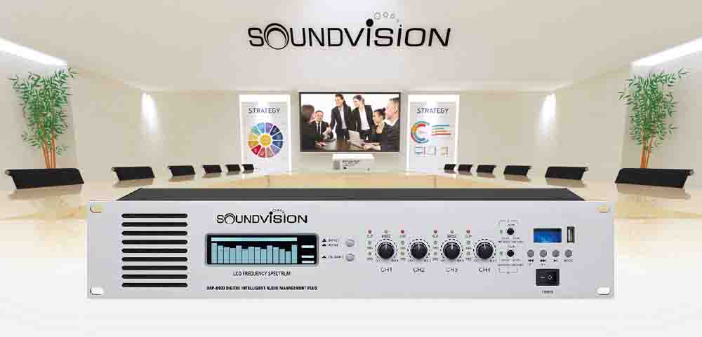 SOUNDVISION DAP-8400 เครื่องควบคุมเสียงห้องประชุม อัจฉริยะ Digital Intelligent Audio Management Plus SOUNDVISION DAP 8400 เครื่องขยายเสียง DAP 8400 แอมป์